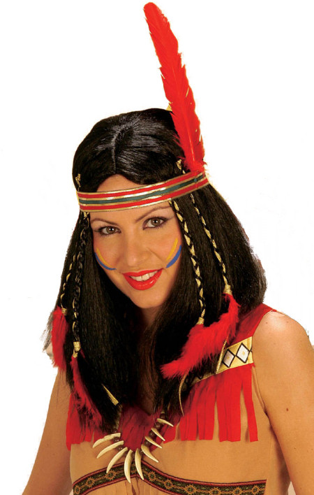 red indian headband
